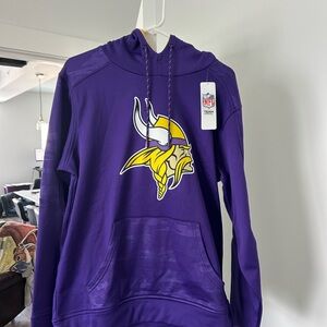 NFL team apparel Minnesota Vikings hoodie size large
